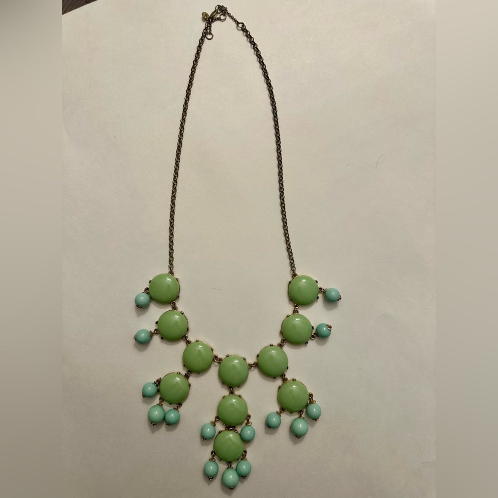 J Crew Sea Foam Classic Bubble Statement Necklace